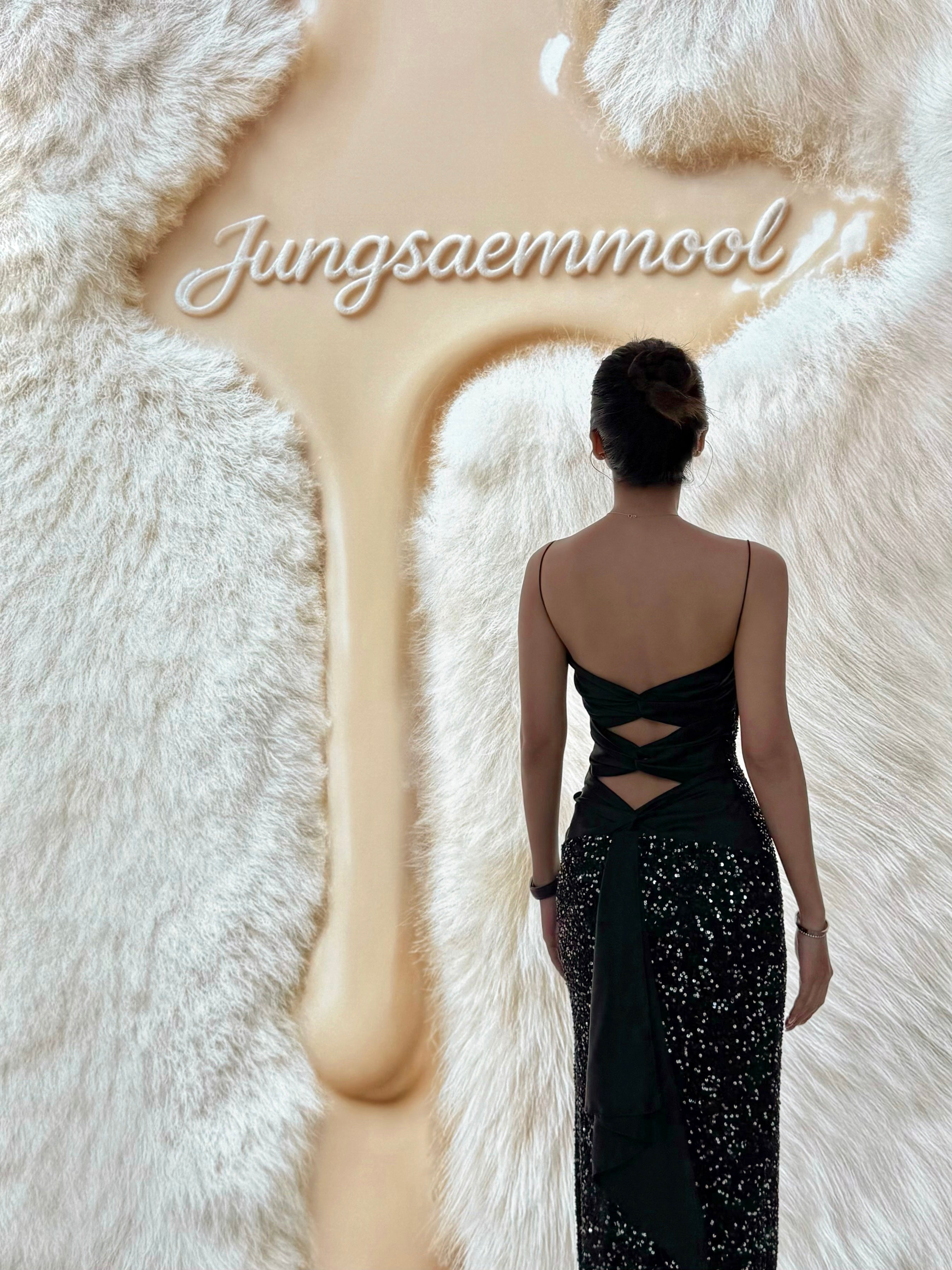 V220 Vintage Scala Midnight Shimmer Cut-Out Dress (XXS)