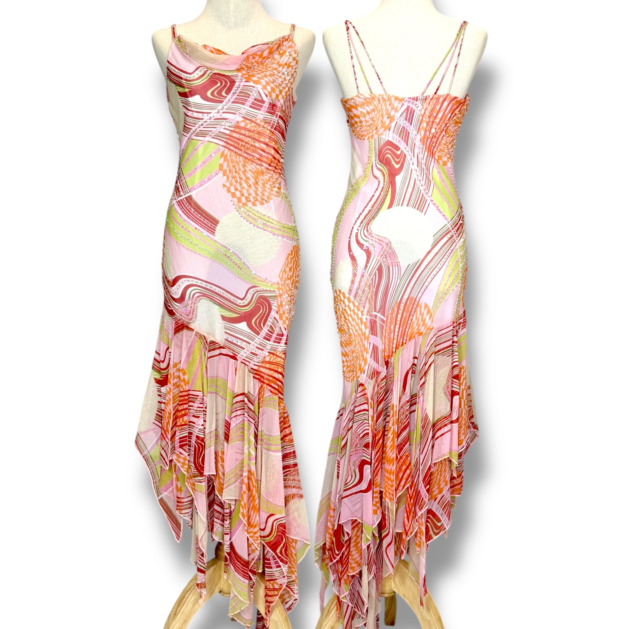 V180 Vintage Diane Freis – Sunrise Bloom (XS-S)