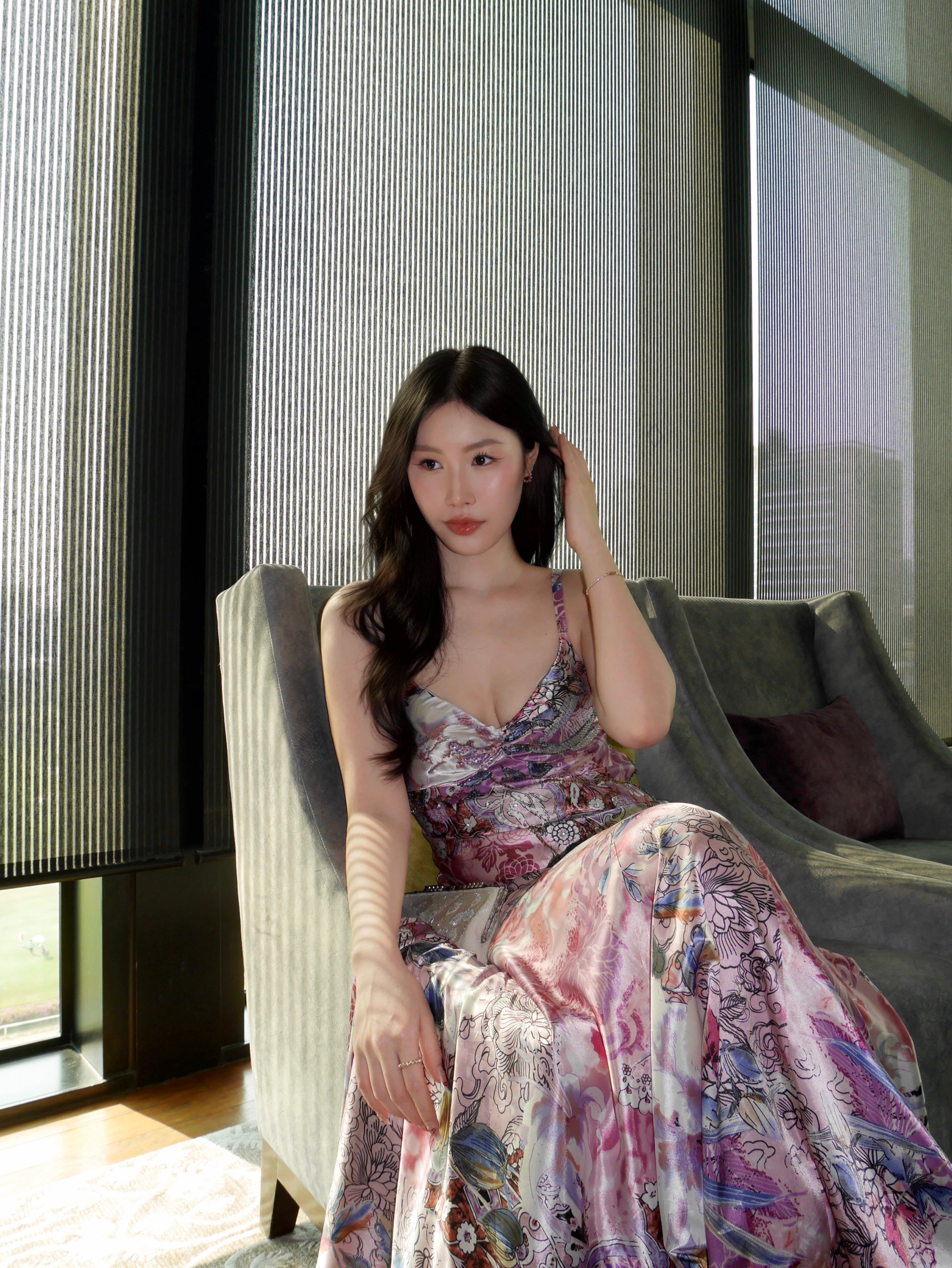 V117 Vintage Mary L Pastel Garden Bloom (XS-S)