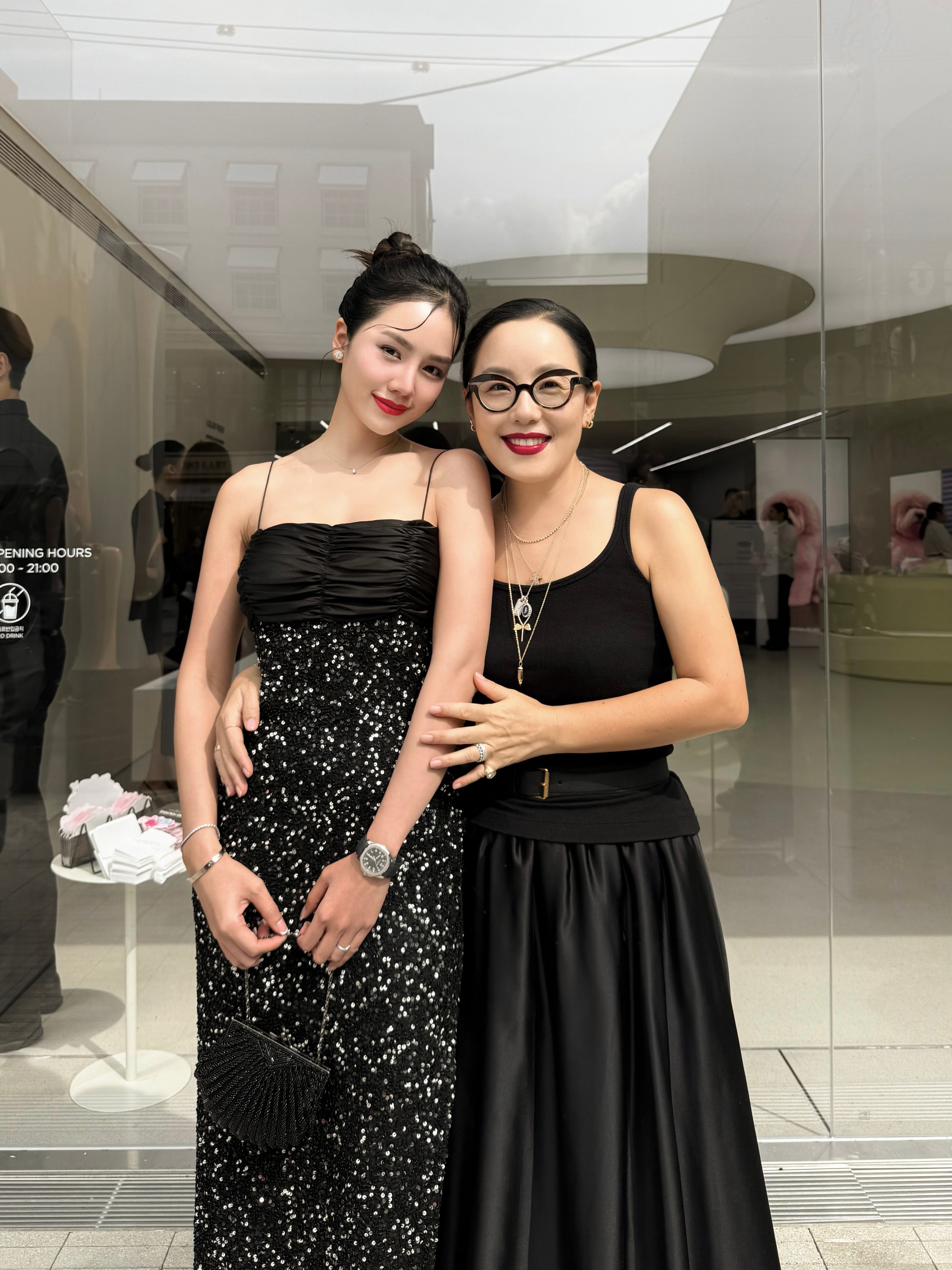 V220 Vintage Scala Midnight Shimmer Cut-Out Dress (XXS)