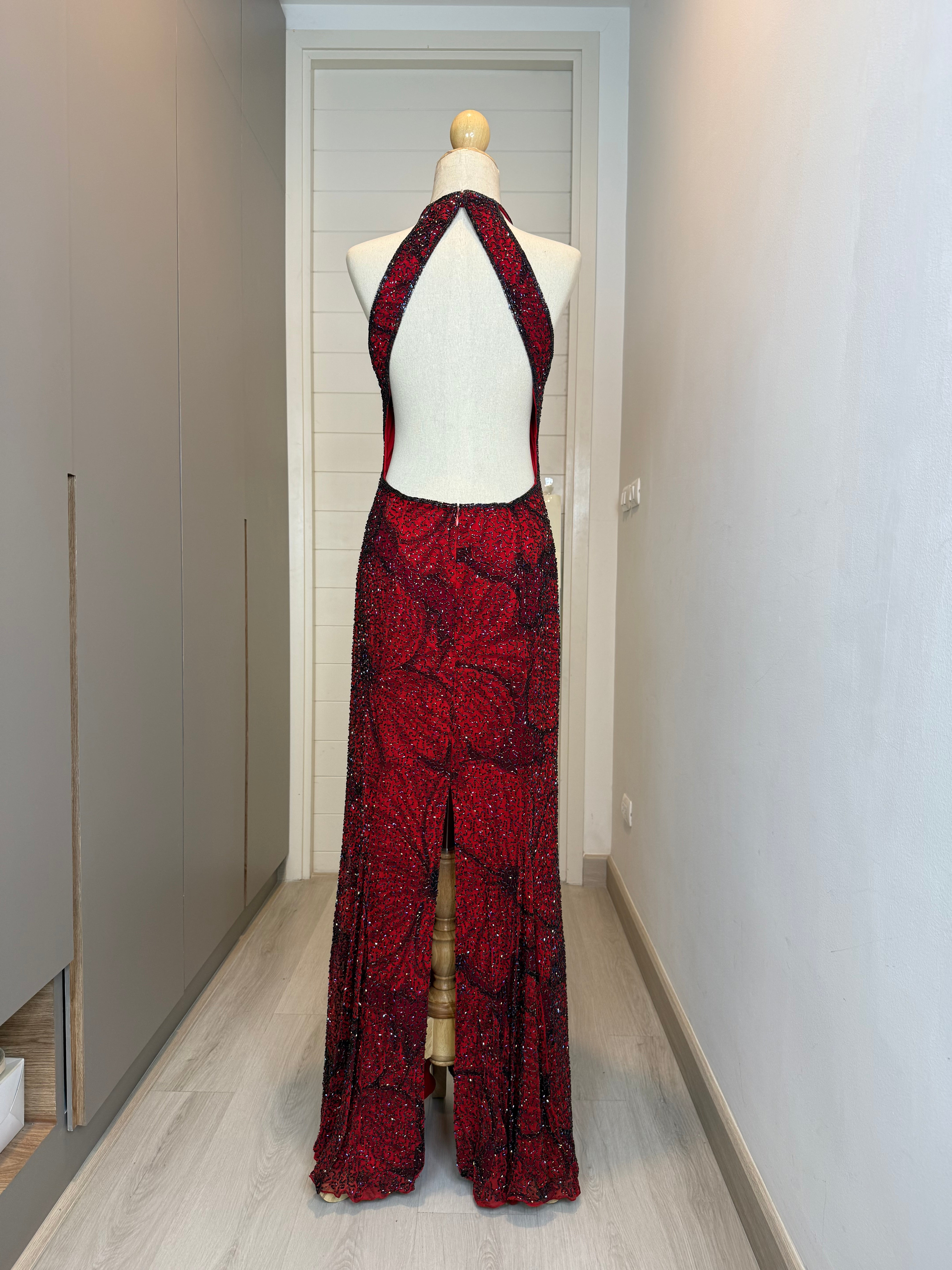 V125 Vintage Super Rare Cache Ember Rose Gown(M)