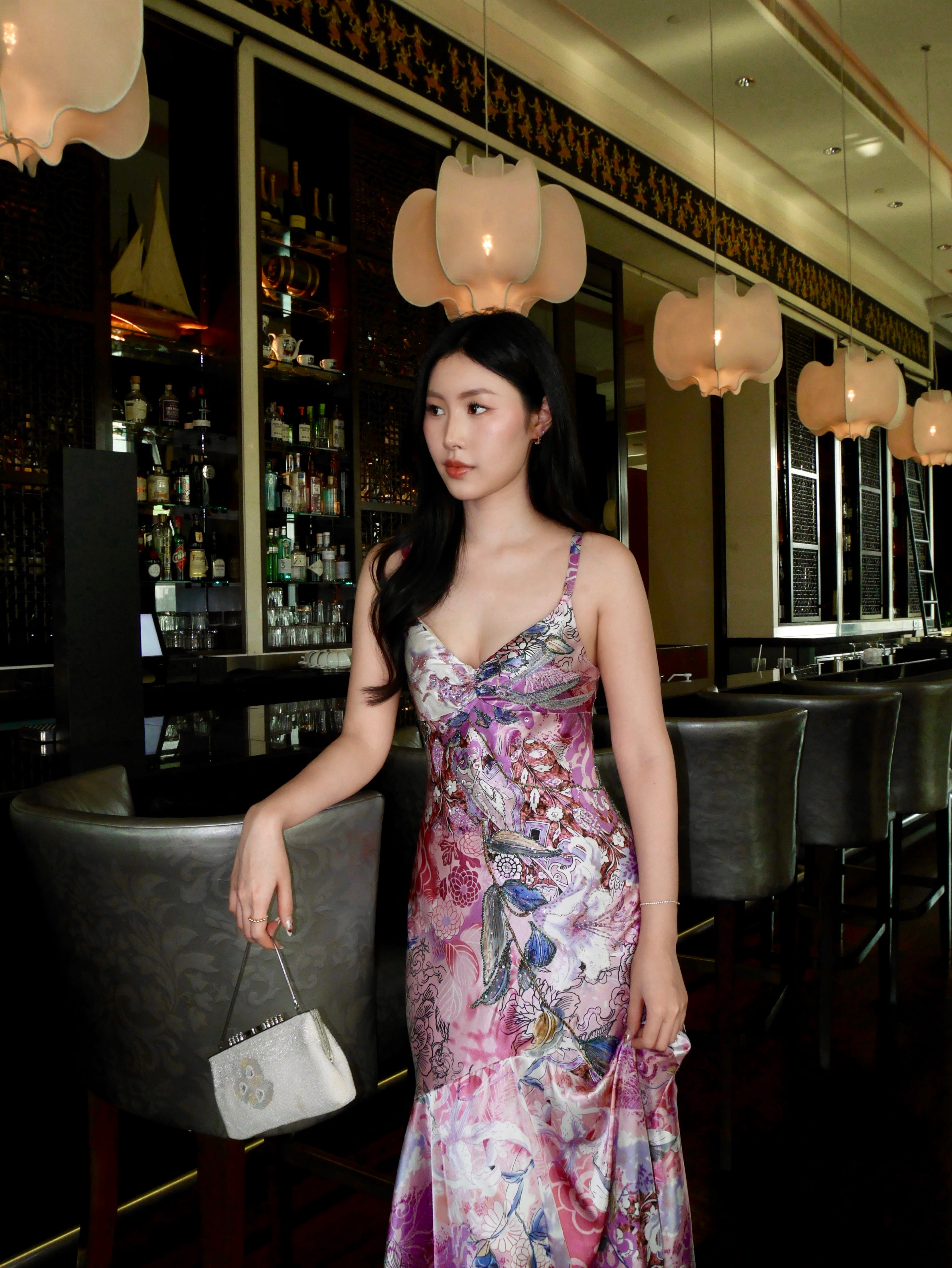 V117 Vintage Mary L Pastel Garden Bloom (XS-S)