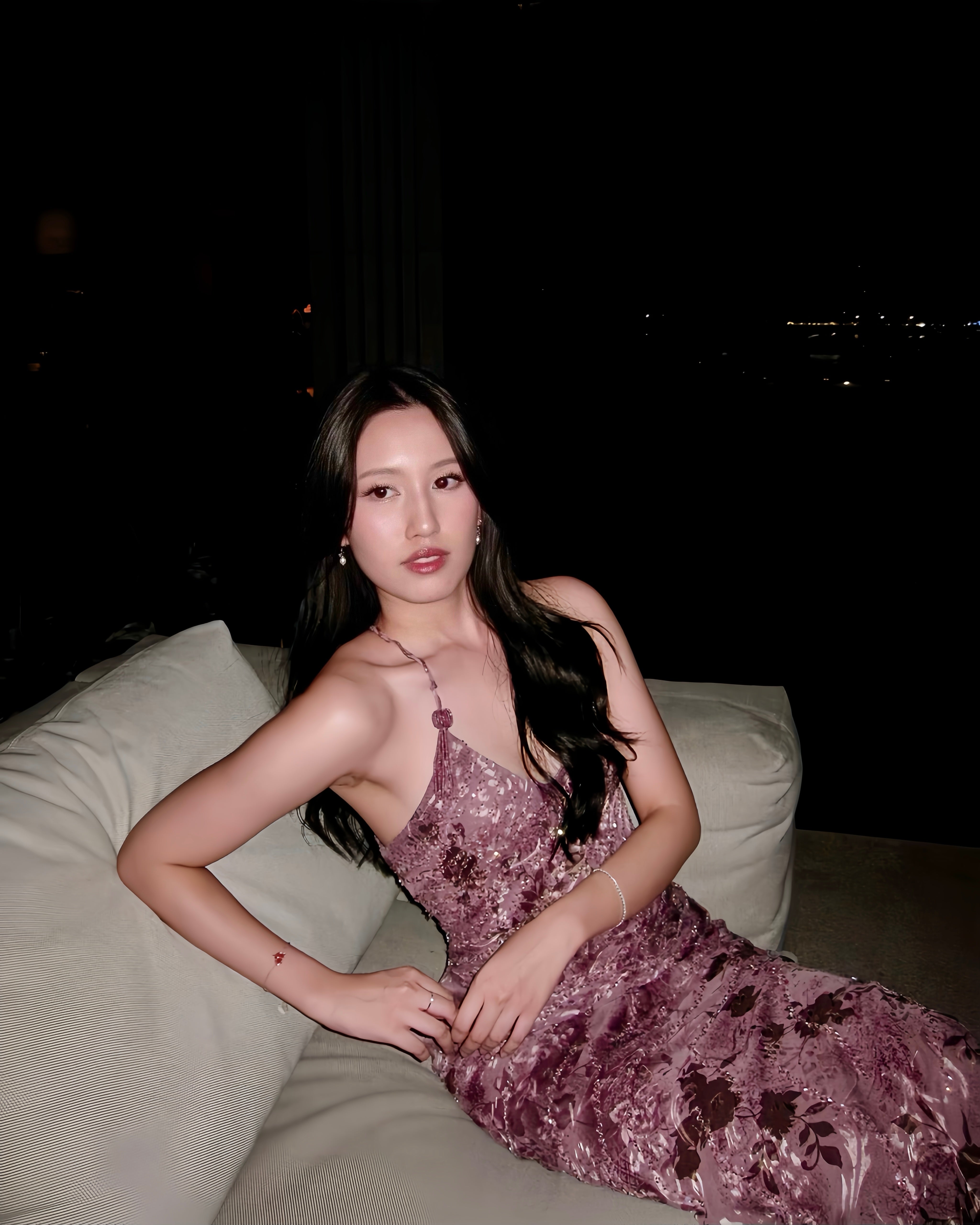 S02 Vintage Super Rare Purple Sue Wong Evening Dress (XS-S)