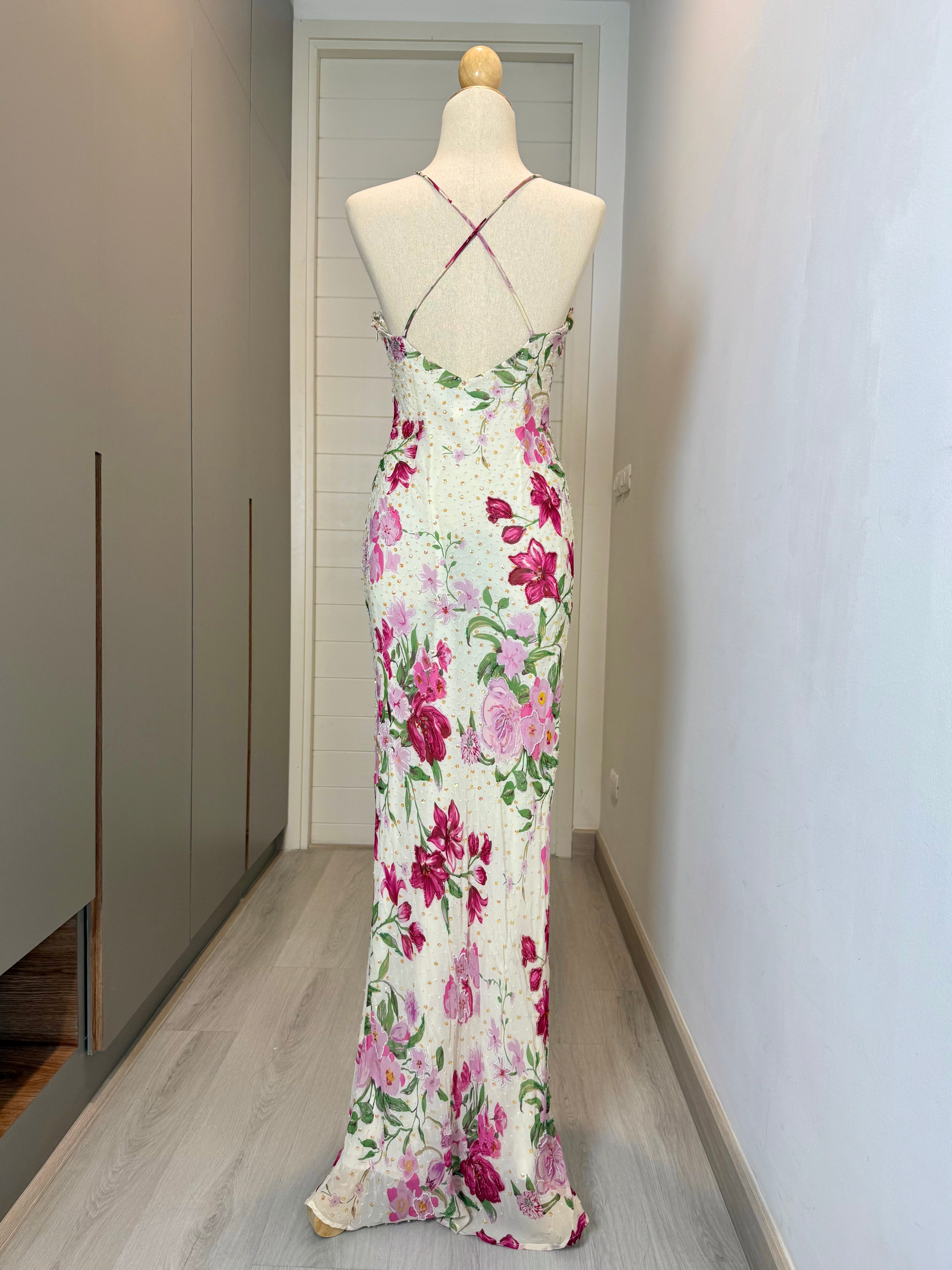 V200 Vintage Super Rare Sue Wong Bloomlight Embroidered Gown (XS–S)