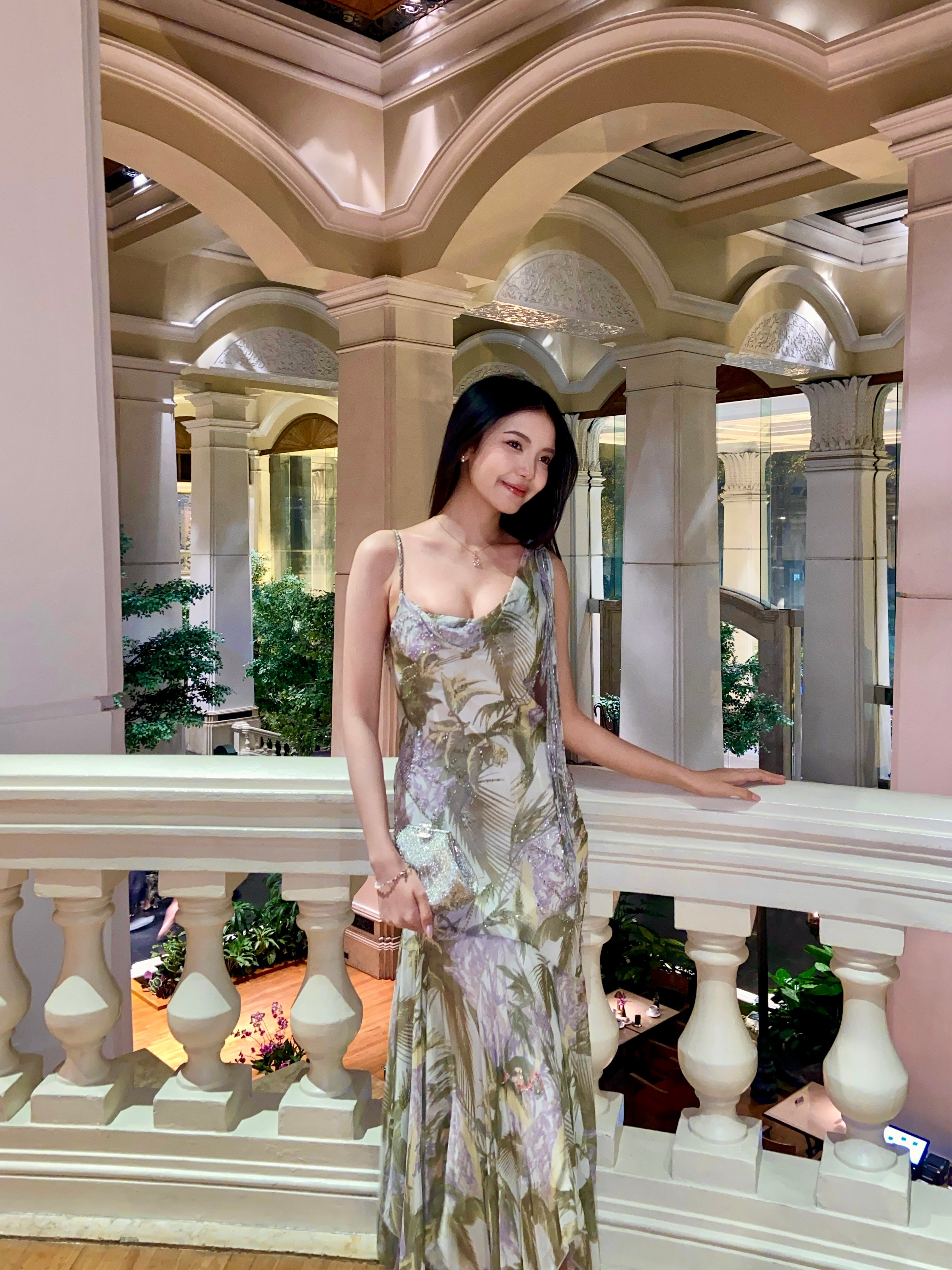 V66 Vintage Super Rare Diane Freis Tropical Evening Gown (XS-S)