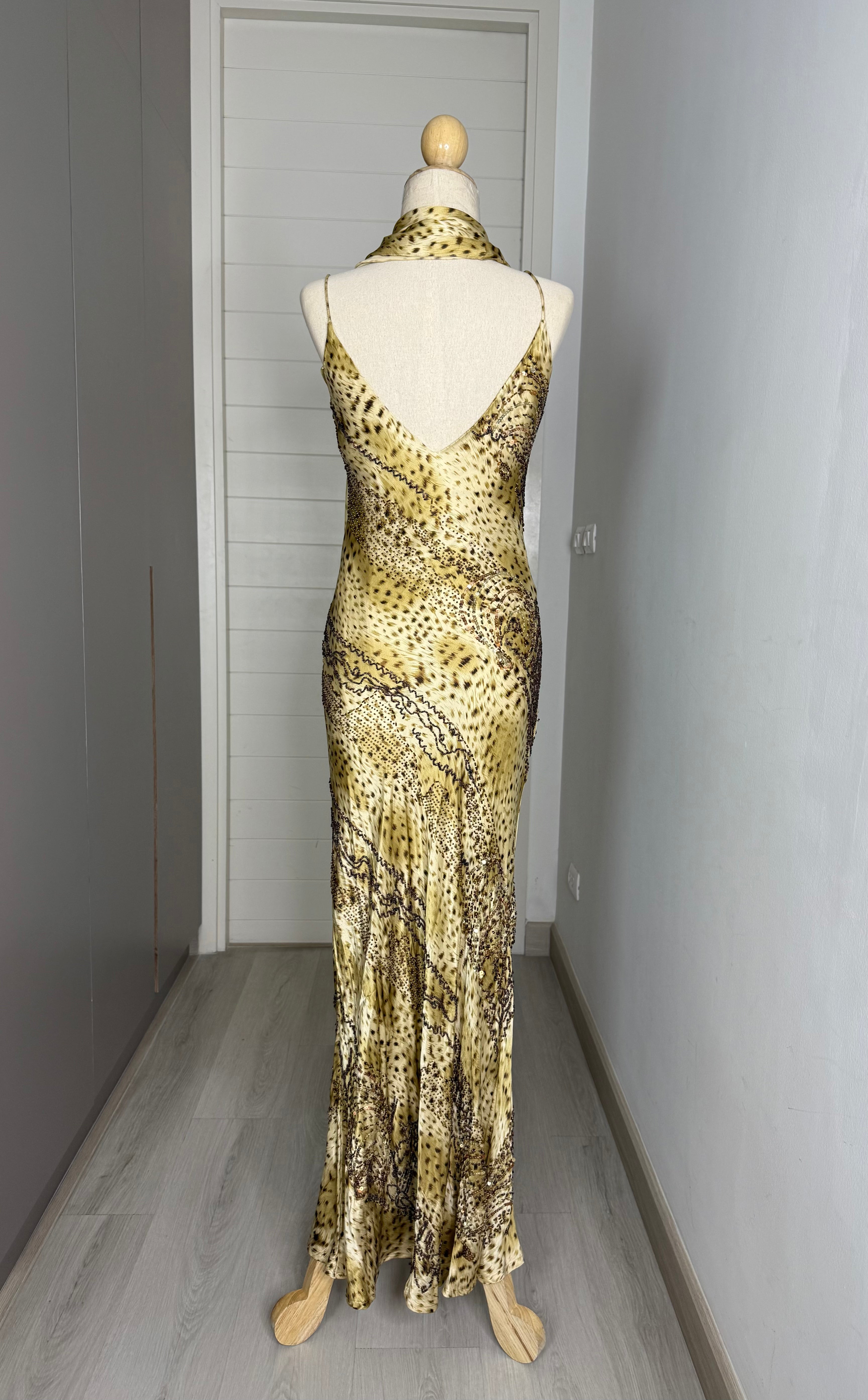 V80 Vintage Super Rare Tiger Beaded dress (XS)