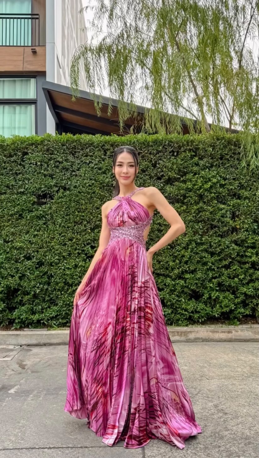 D08 David's Bridal Soft Pink Evening Gown (XS)