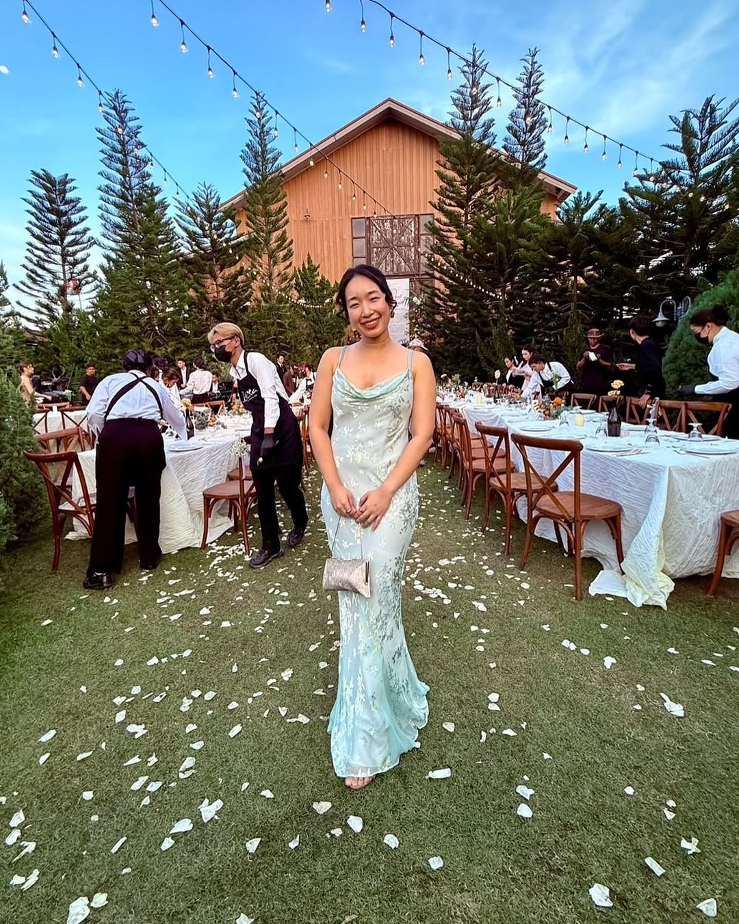 M01 Monsoon Baby Blue Evening Gown (S-M)