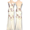 V102 Vintage Super Rare Attitudes Floral Evening gown (XS-S)