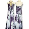V147 Lavender Bloom – Spanish Vintage Draped Halter Dress (S-M)