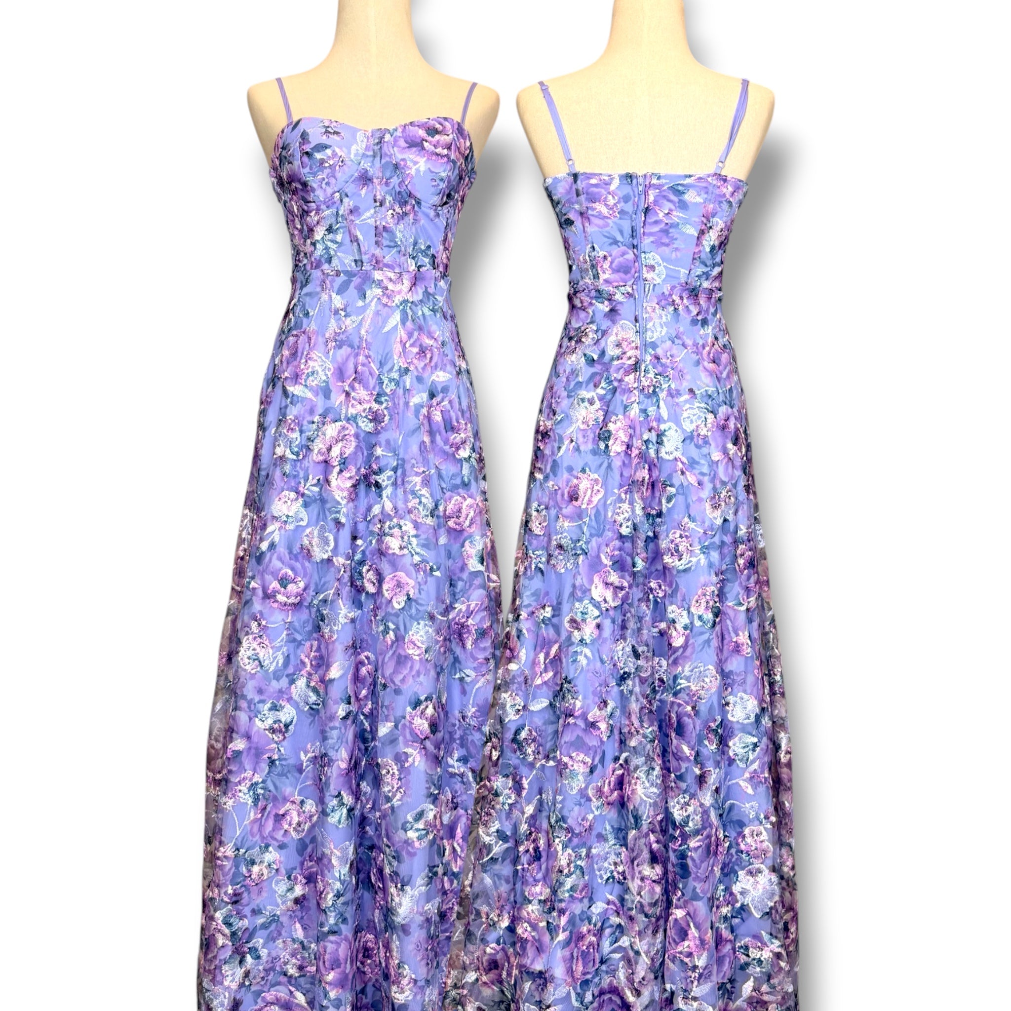 V313 Trixxi Lavender Garden Vintage Style Gown (XS)