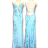 V292 Vintage Attitude by Debra Crystal Cascade Gown (M-L)