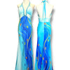 V128 Vintage Super Rare Ocean Breeze Artistry Gown (S-M)