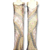 V282 Vintage Cecilia Verrini Rosé Mosaic Draped Gown (S-M)