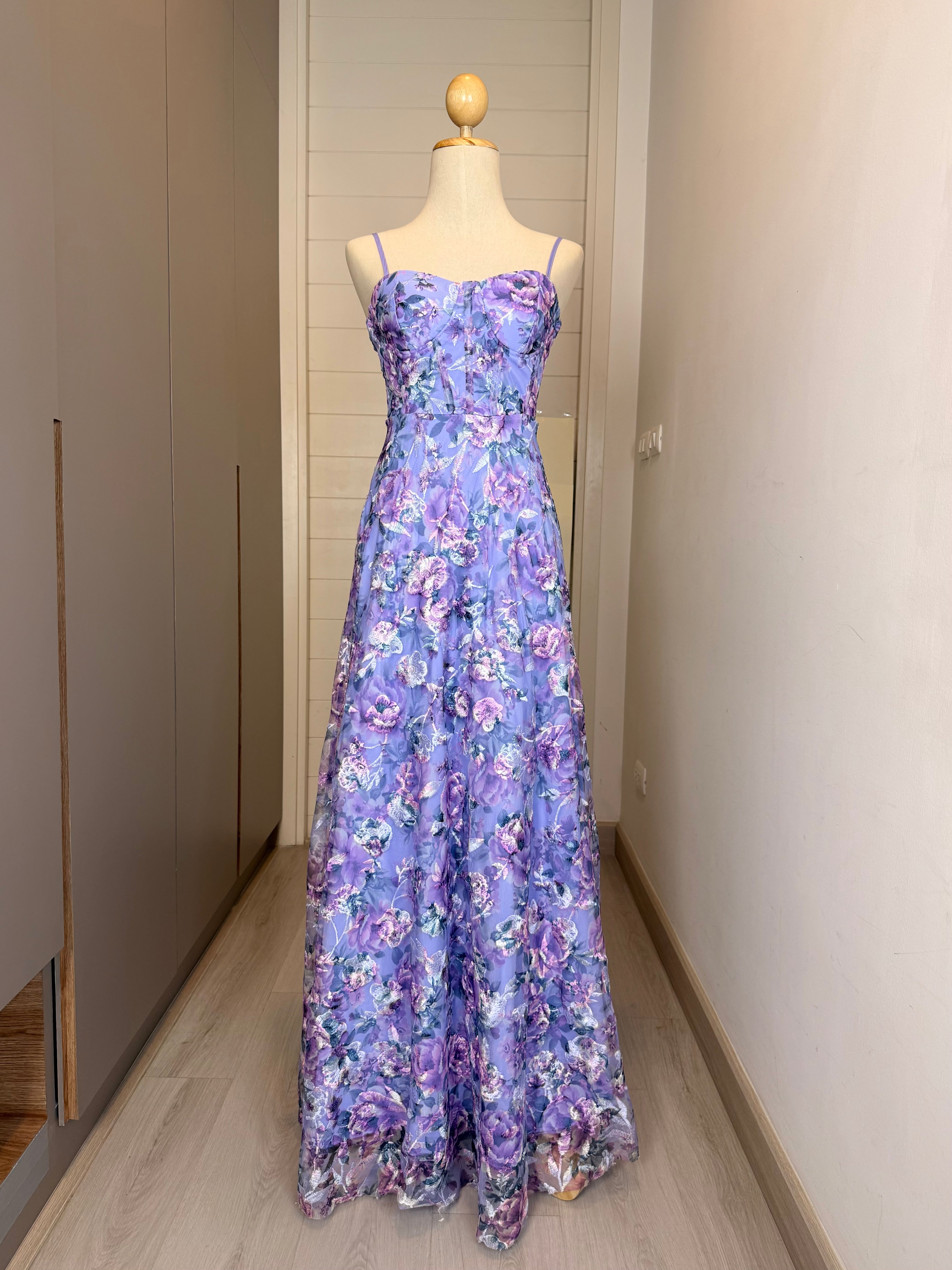 V313 Trixxi Lavender Garden Vintage Style Gown (XS)