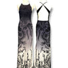 V300 Vintage Midnight Botanical Beaded Gown (S)