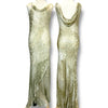 V205 Vintage Alex Evenings Celadon Whisper Gown (S-M)