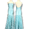 V290 Vintage Sue Wong Celestial Ruffle Gown (XS-S)