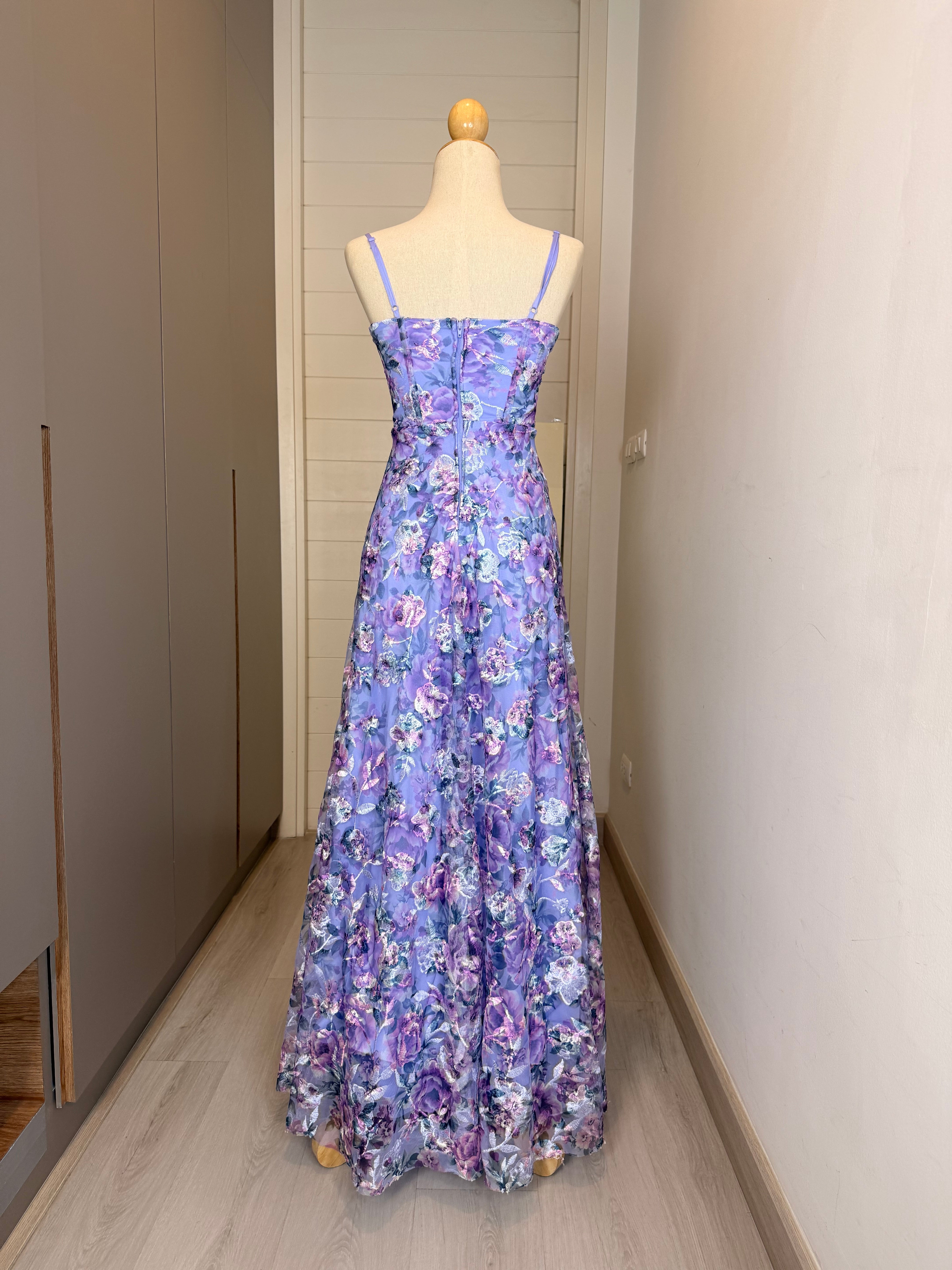 V313 Trixxi Lavender Garden Vintage Style Gown (XS)