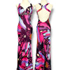 V160 Vintage Faviana Couture Butterfly Burst Dress (XS-S)