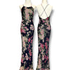 V28 Vintage Super Rare Sue Wong Silk Floral Black Evening Dress (XS-S)