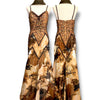V270 Vintage Bronze Mirage Beaded Gown (S-M)