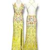 V157 Primavera Yellow Bloom Gown (XS-M) (อก 30 อาจต้องเก็บสายขึ้น)