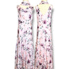 V297 Vintage Blush Garden Scarf Dress (L-XL)