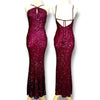 V192 Vintage Scala Garnet Shine Sequin Gown (XS-S)