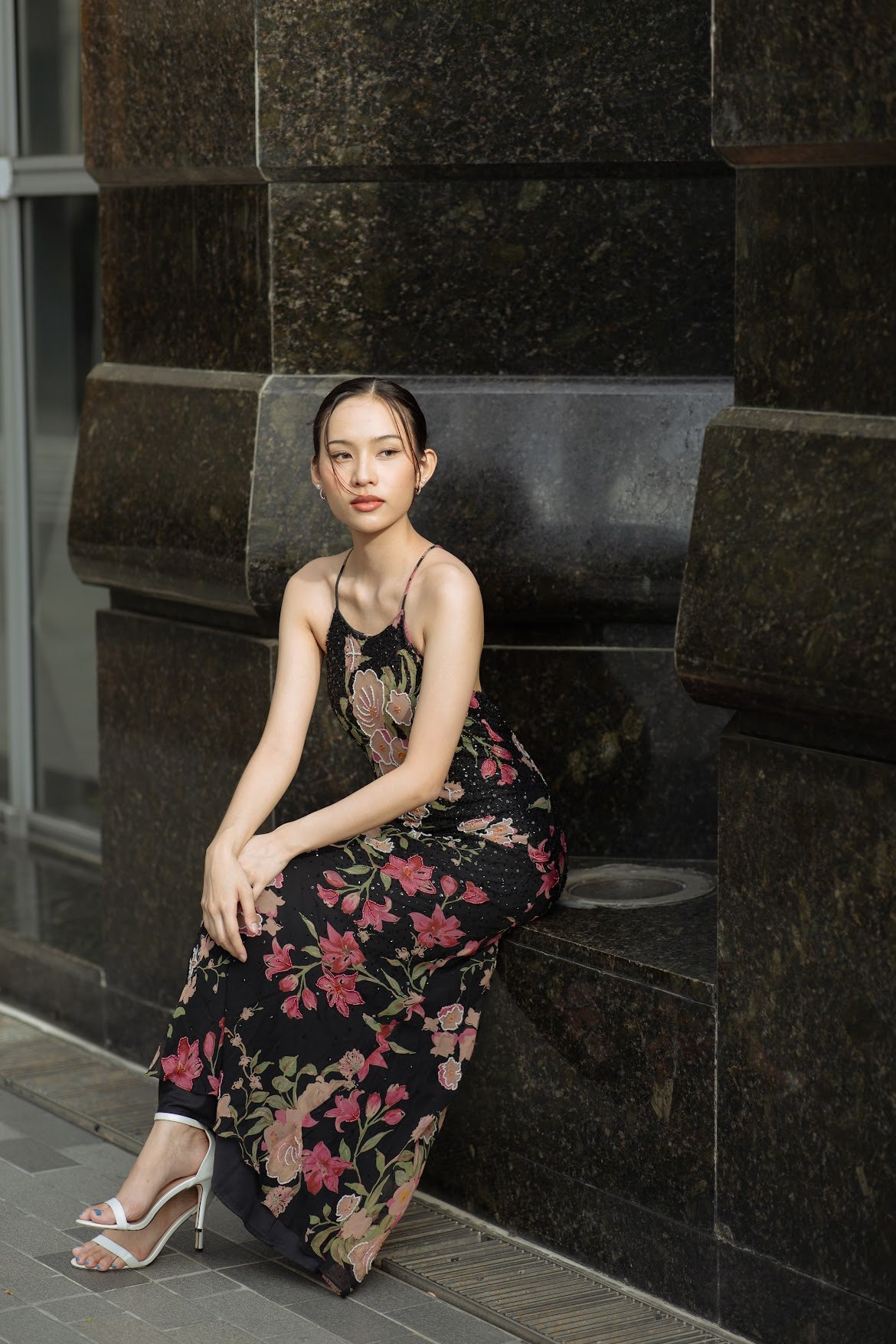 sue wong floral embroidered dress Clarisse 810787 main image 1