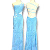 V303 Vintage Attitude by Debra Sky Blossom Open Back Gown (XS-S)