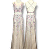 V159 Vintage Primavera Blush Bloom Dress (S-M)
