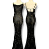 V145 Vintage Scala Black Sequin Gown (XS-S)