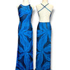 V124 Vintage Cache Ocean Bloom Gown(XS-S)