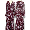 V238 Vintage Mac Duggal Red Wine Evening Gown (XS)