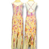 V165 Vintage Sunset Petal Beaded Dress (M-L)