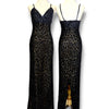 V176 Vintage Super Rare Lillie Rubin Midnight Panther Gown (XS-S)