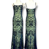 V144 Vintage Super Rare Sean Collection Midnight Forest Gown (XS-S)