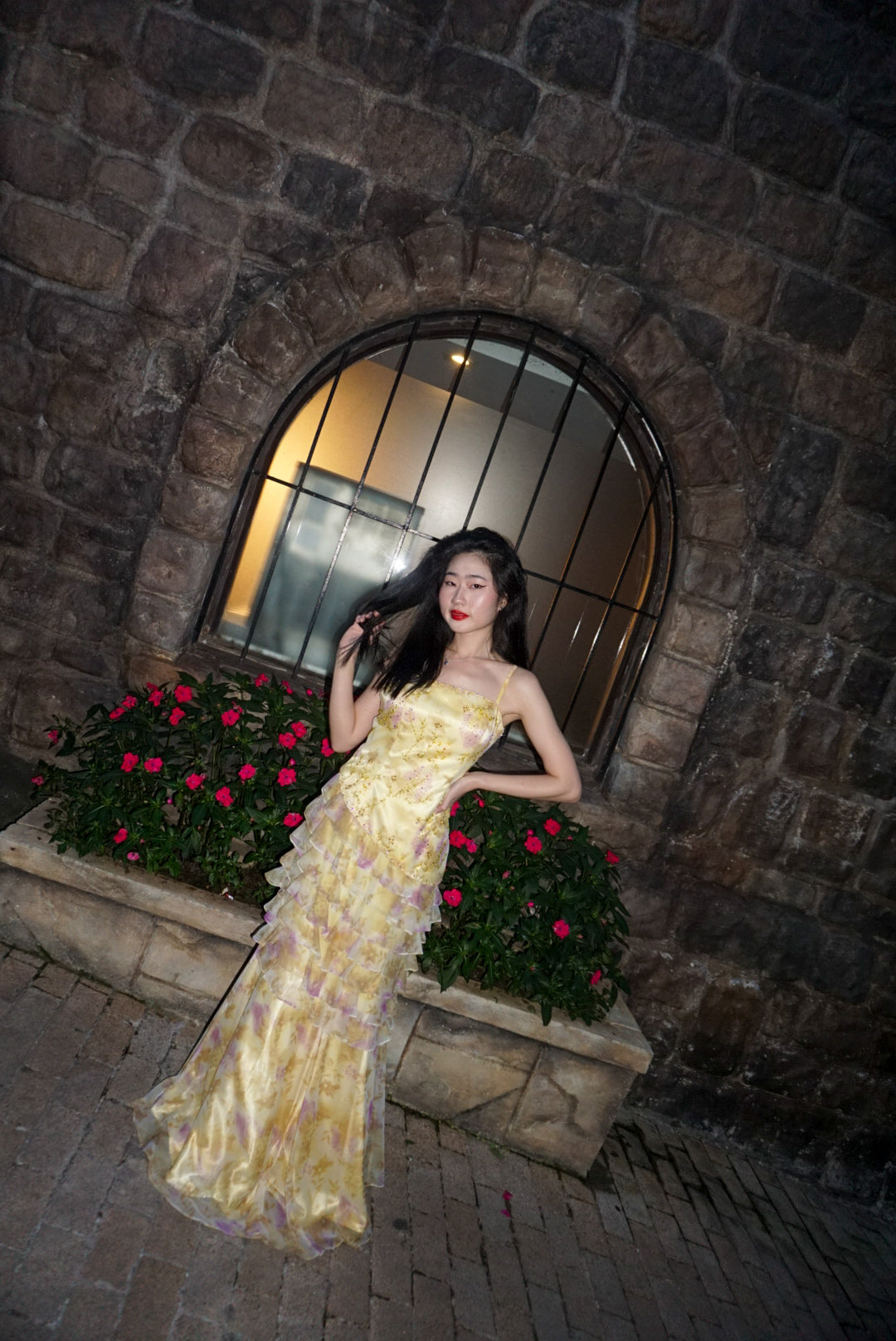 P01 Precious Formals Yellow Evening Gown (S)