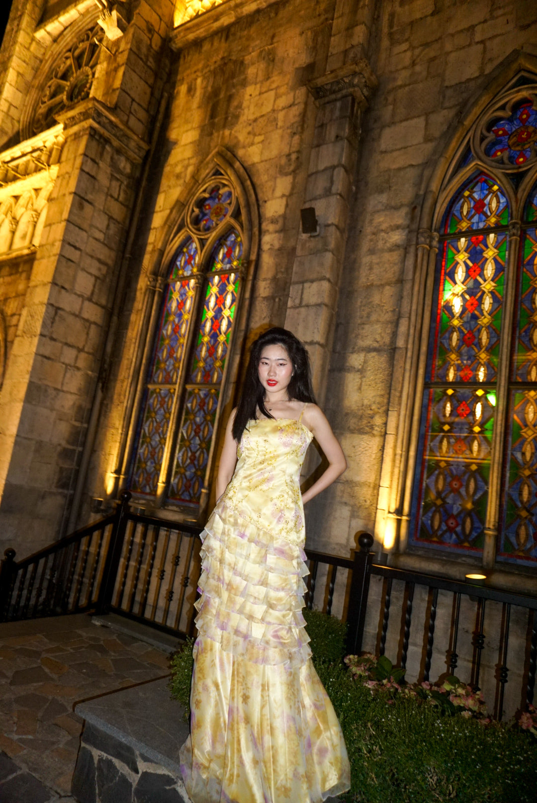 P01 Precious Formals Yellow Evening Gown (S)