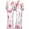 V215 Vintage Floral Bloom Kimono Sleeve Dress (S-M)