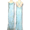 V288 Vintage Monsoon Bluebell Garden Silk Gown (XL)