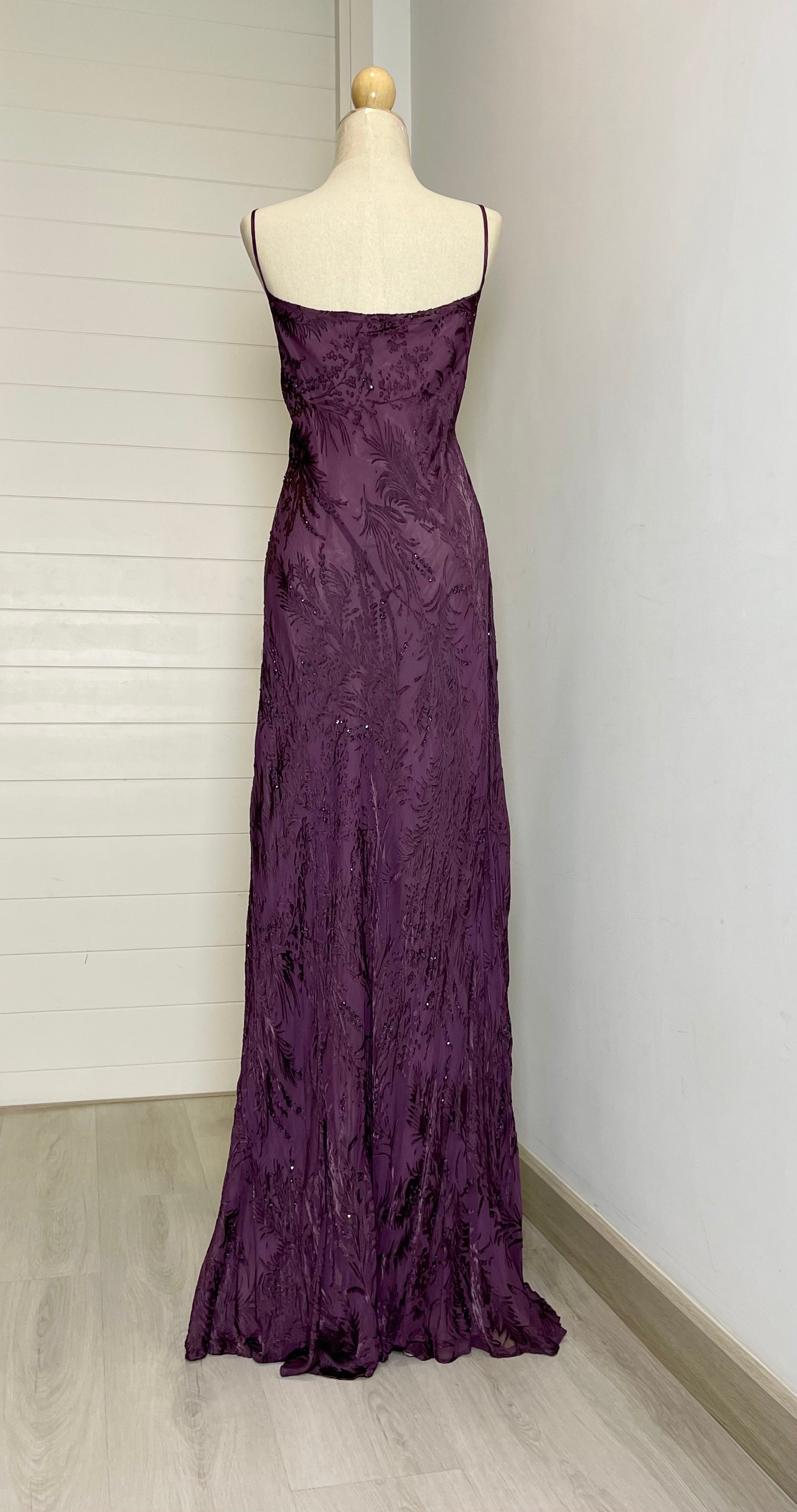 M09 Monsoon Purple Evening Gown (XL)