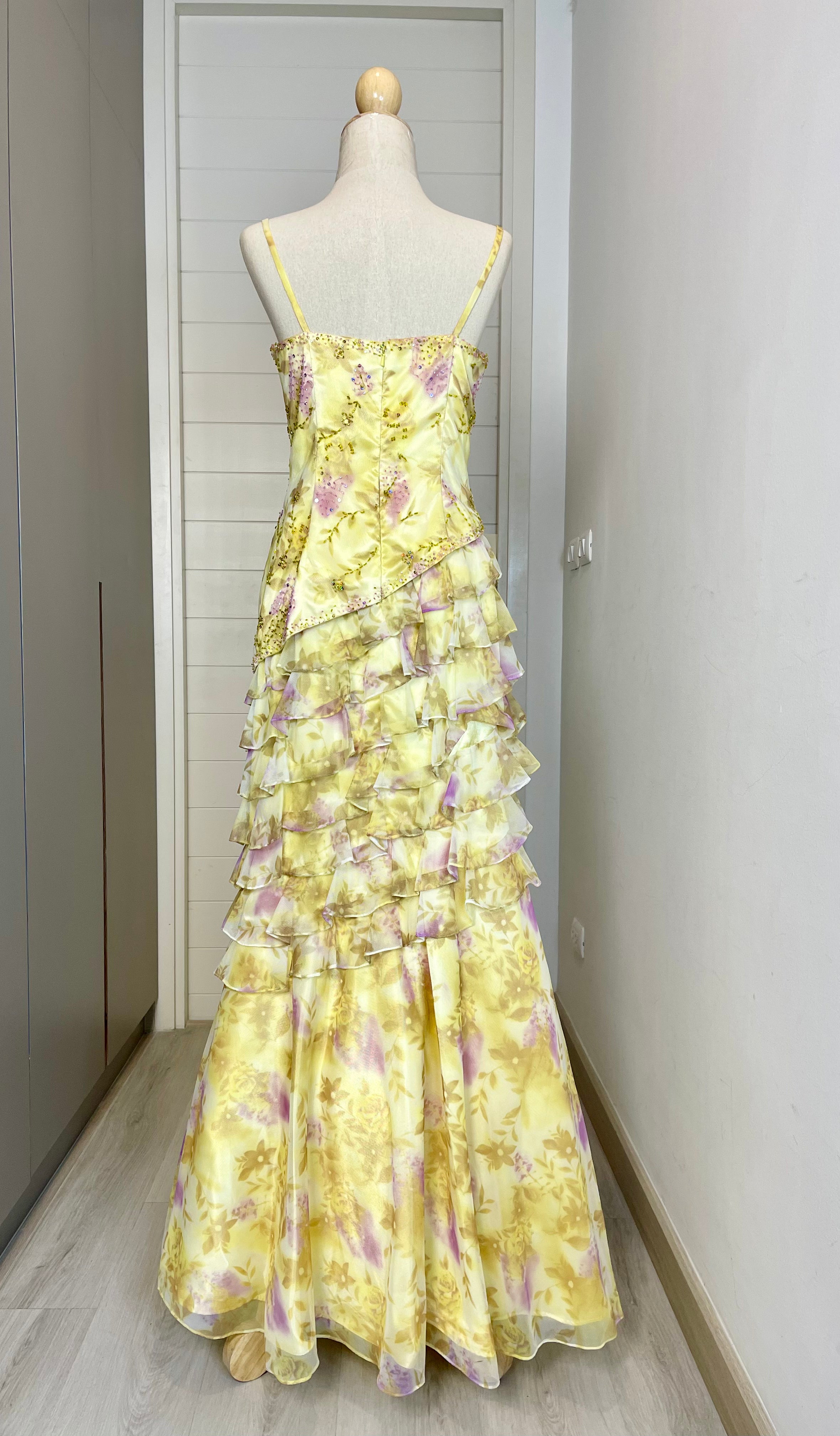 P01 Precious Formals Yellow Evening Gown (S)