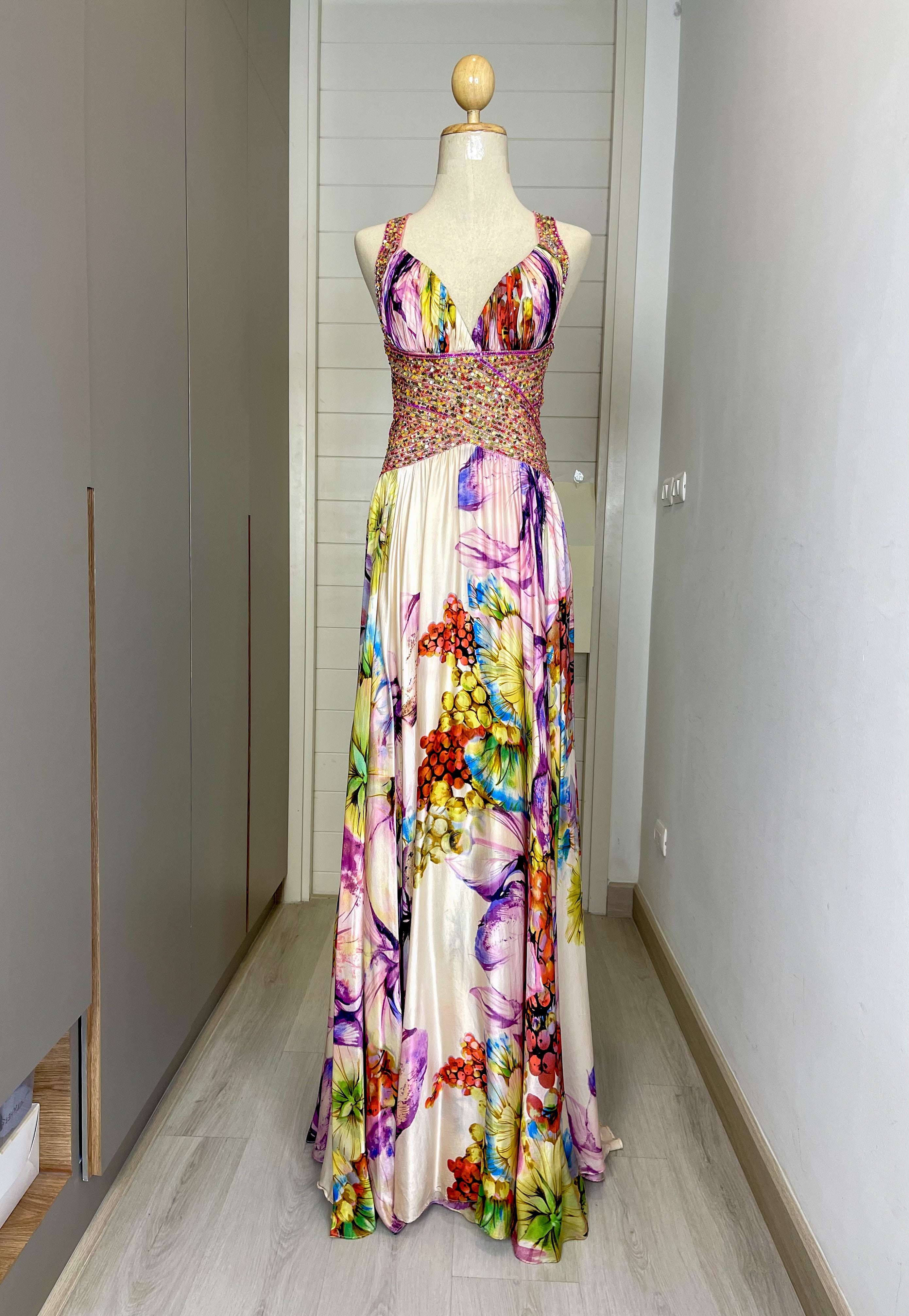 J05 Jovani Colorful Evening Gown (XS-S) (XS ต้องปรับสายด้านหลัง)