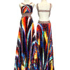 D05 Dave & Johnny Colorful Evening Gown (XS)