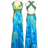 F01 Faviana Water Color Prom Dress (XS-S)