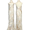 M06 Monsoon Cream Evening Gown (S-M) (มีบริการปรับสายขึ้นตามไซส์)