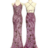 S02 Vintage Super Rare Purple Sue Wong Evening Dress (XS-S)