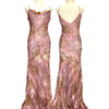 S05 Vintage Super Rare Sue Wong Rose Wood Evening Dress (XS-M)